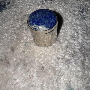 Silver and Blue Stone ring Box